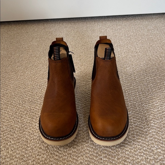 NWT Ariat Brown Leather Chelsea Waterproof Composite Toe Work Boot Wmns Size 6 - Picture 2 of 9